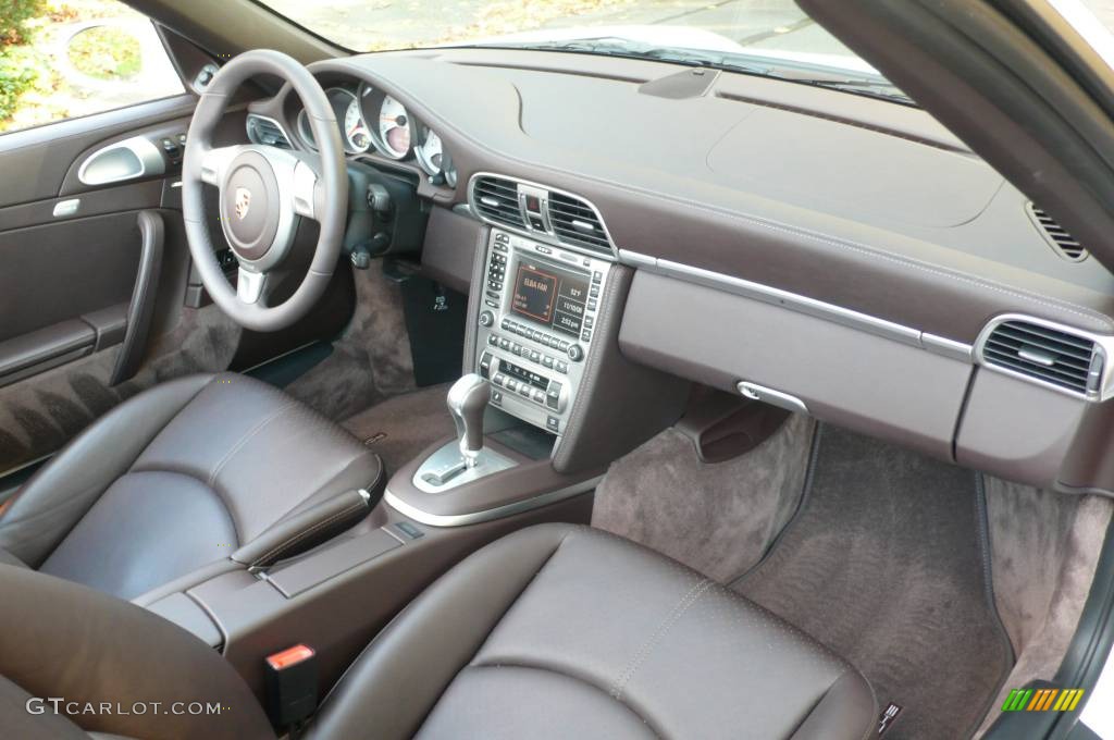 2008 911 Carrera S Cabriolet - Carrara White / Cocoa Brown photo #17