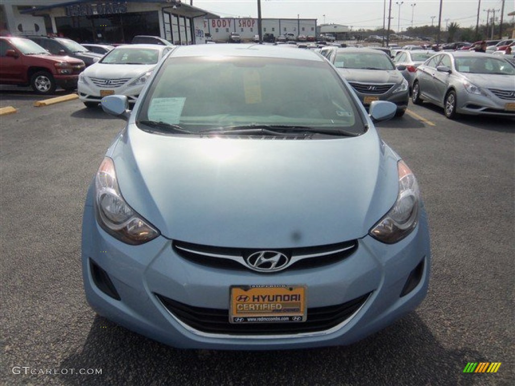 2011 Elantra GLS - Blue Sky Metallic / Beige photo #1