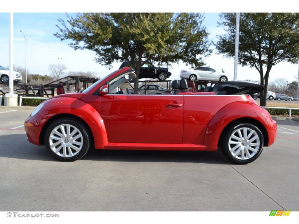 Salsa Red 2008 Volkswagen New Beetle SE Convertible Exterior Photo #75656947