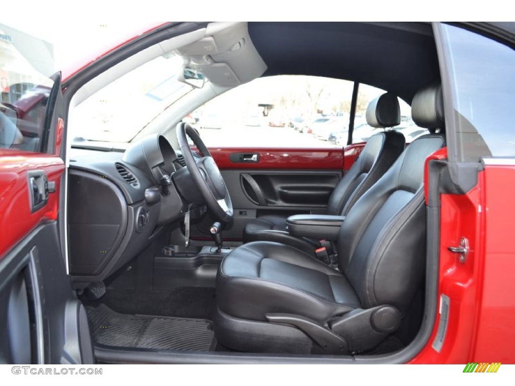Black Interior 2008 Volkswagen New Beetle SE Convertible Photo #75657075