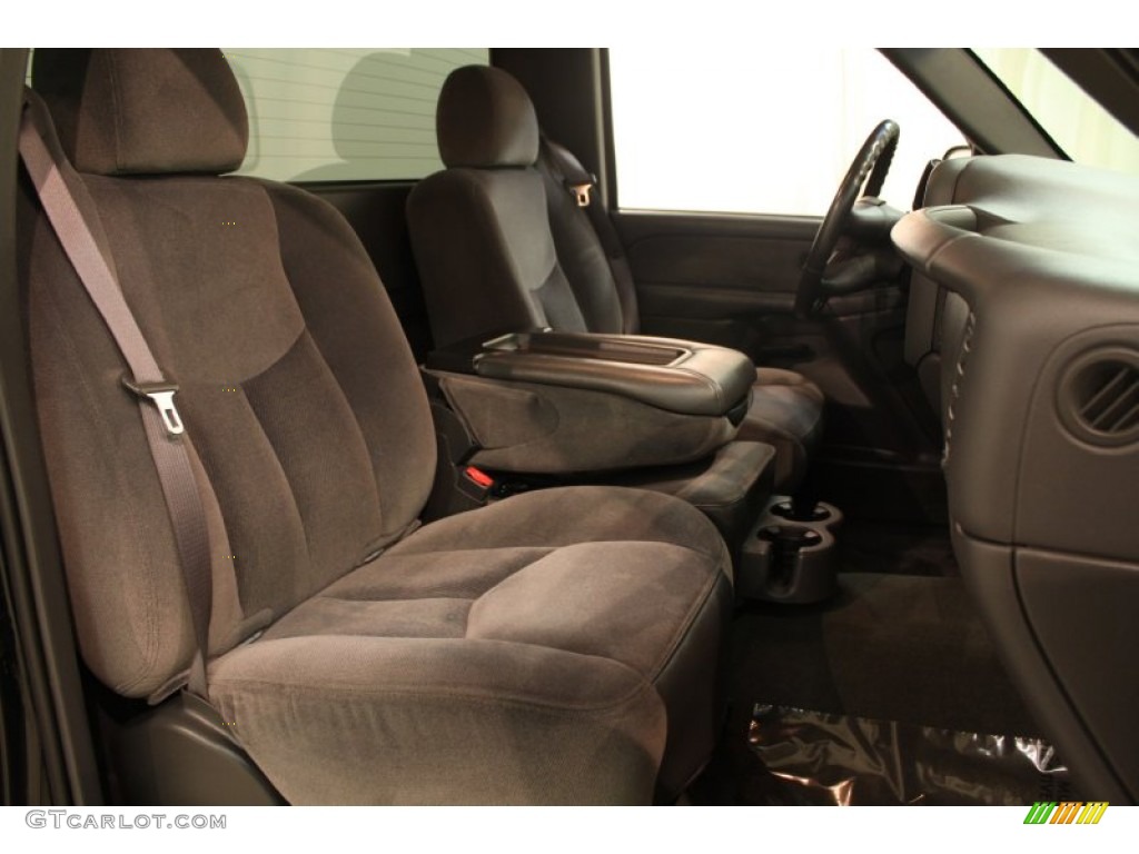 Dark Pewter Interior 2003 GMC Sierra 1500 SLE Regular Cab 4x4 Photo #75657775