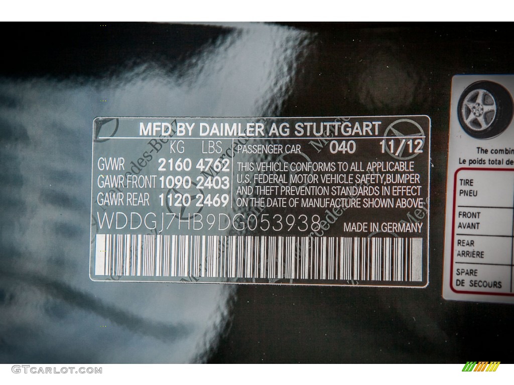 2013 C Color Code 040 for Black Photo #75658761