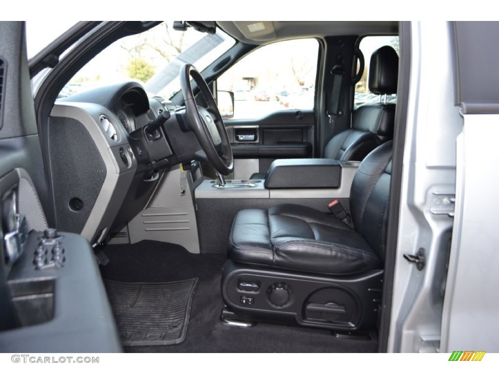 Black Interior 2007 Ford F150 FX4 SuperCrew 4x4 Photo #75659412