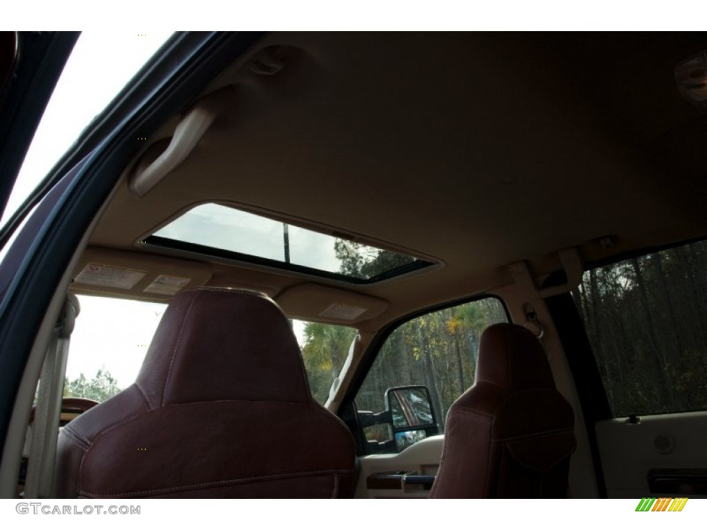 2009 F350 Super Duty King Ranch Crew Cab 4x4 Dually - Royal Red Metallic / Chaparral Leather photo #13