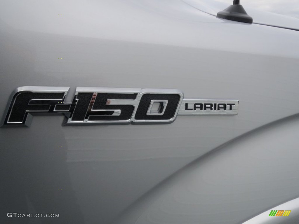 2013 F150 Lariat SuperCrew - Ingot Silver Metallic / Black photo #18