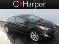 2012 Black Noir Pearl Hyundai Elantra Limited  photo #1