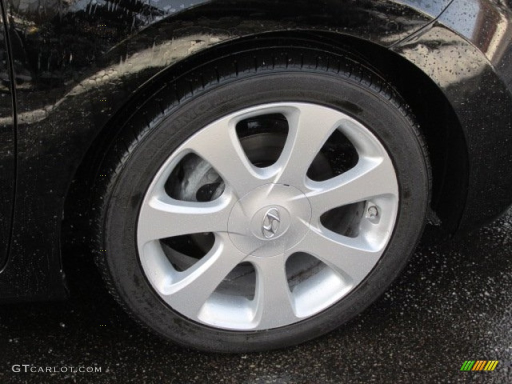 2012 Elantra Limited - Black Noir Pearl / Gray photo #3