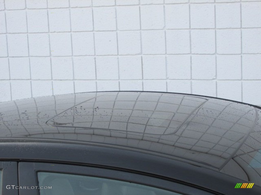 2012 Elantra Limited - Black Noir Pearl / Gray photo #4