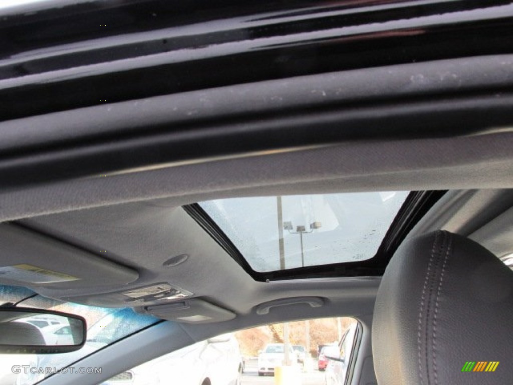 2012 Elantra Limited - Black Noir Pearl / Gray photo #11