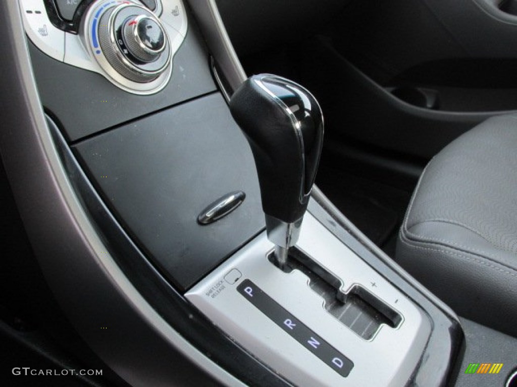 2012 Elantra Limited - Black Noir Pearl / Gray photo #15