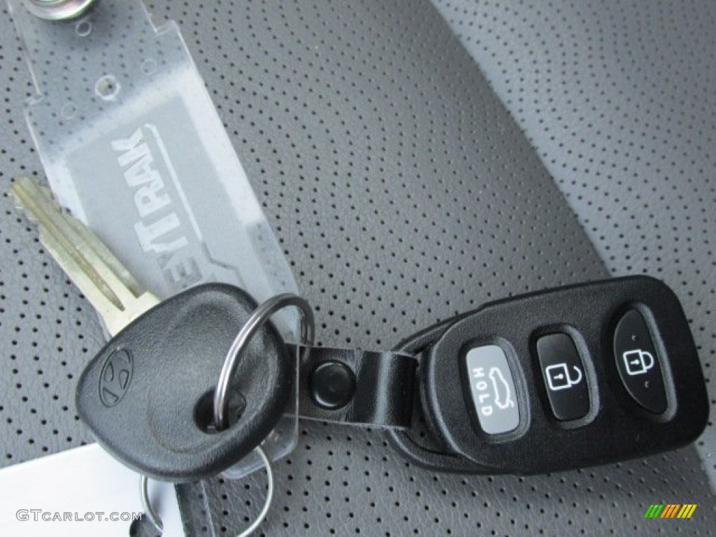 2012 Elantra Limited - Black Noir Pearl / Gray photo #21