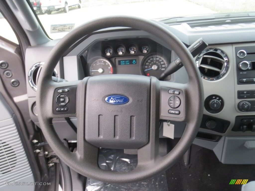 2013 Ford F250 Super Duty XLT Crew Cab 4x4 Steel Steering Wheel Photo #75661669