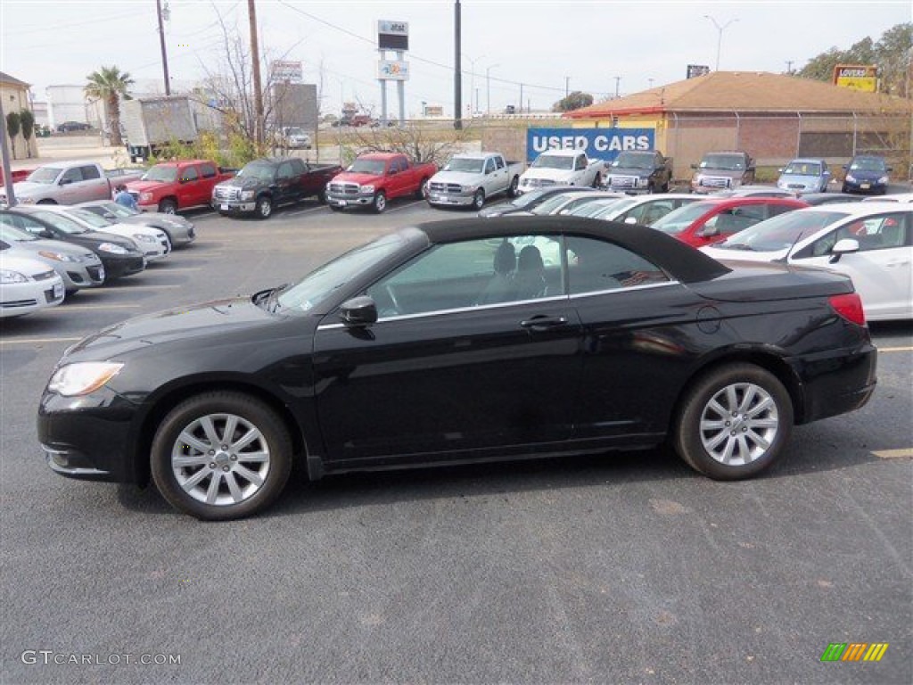 Brilliant Black Crystal Pearl 2011 Chrysler 200 Touring Convertible Exterior Photo #75661847