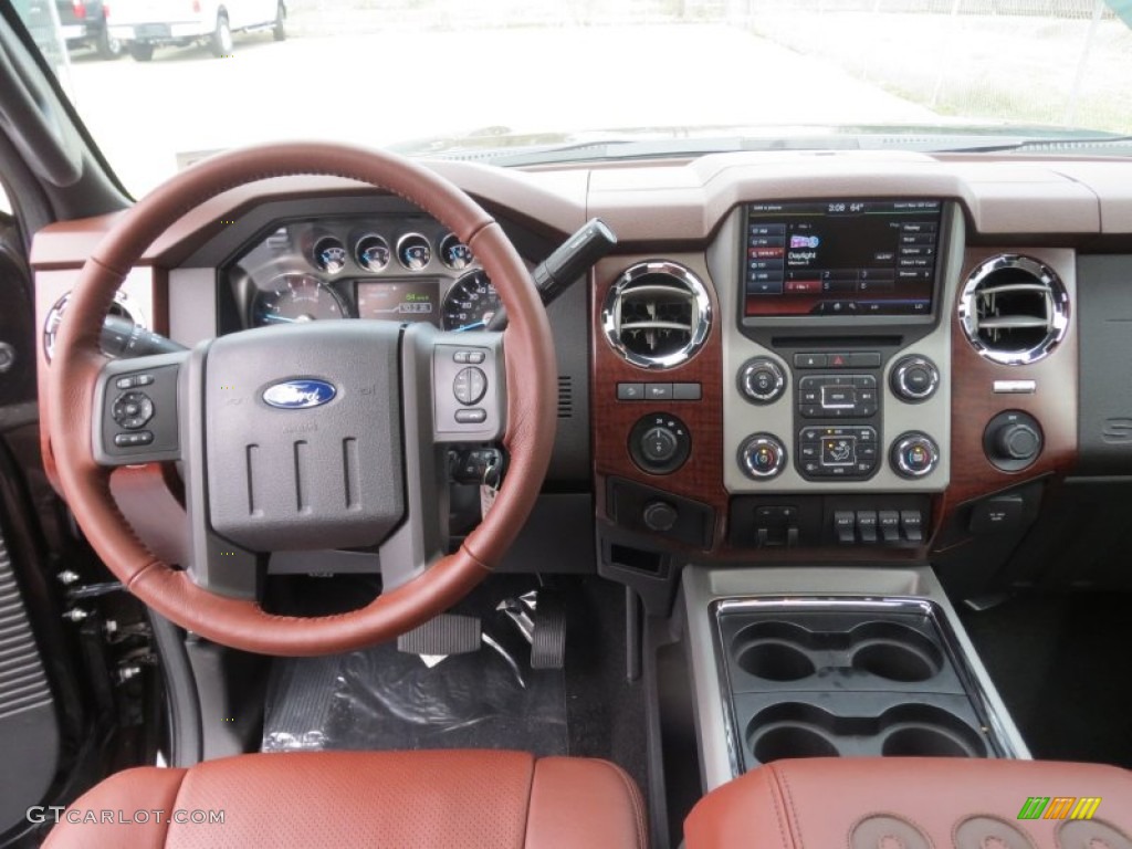 2013 Ford F250 Super Duty King Ranch Crew Cab 4x4 King Ranch Chaparral Leather/Black Trim Dashboard Photo #75662183