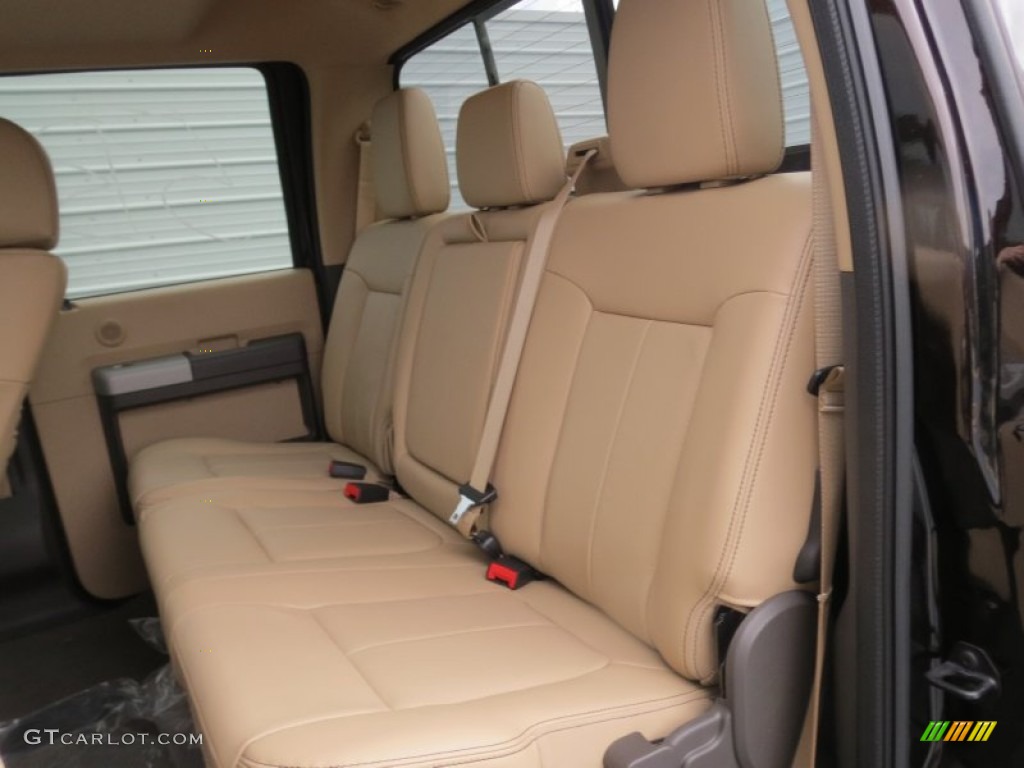 2013 Ford F350 Super Duty Lariat Crew Cab 4x4 Rear Seat Photo #75662595