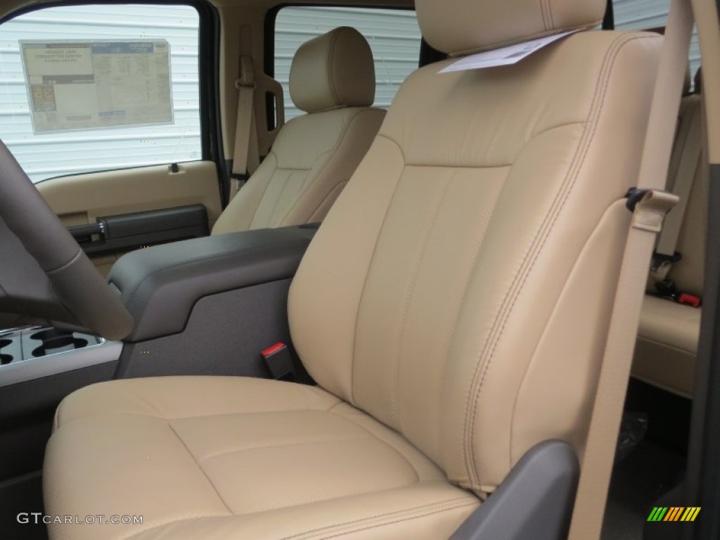 Adobe Interior 2013 Ford F350 Super Duty Lariat Crew Cab 4x4 Photo #75662643
