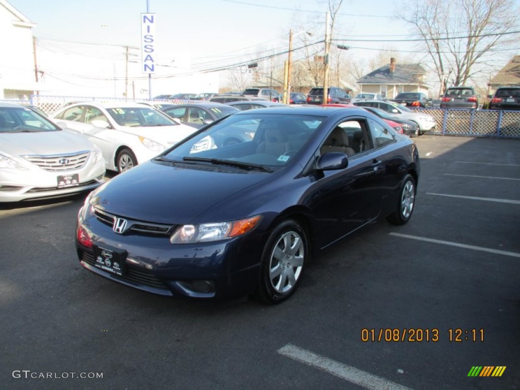 2008 Civic LX Coupe - Magnetic Pearl / Gray photo #2