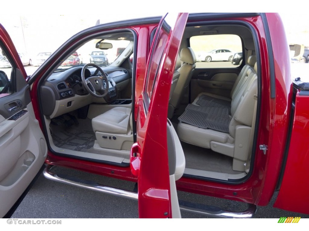 2010 Silverado 1500 LTZ Crew Cab 4x4 - Victory Red / Dark Cashmere/Light Cashmere photo #9