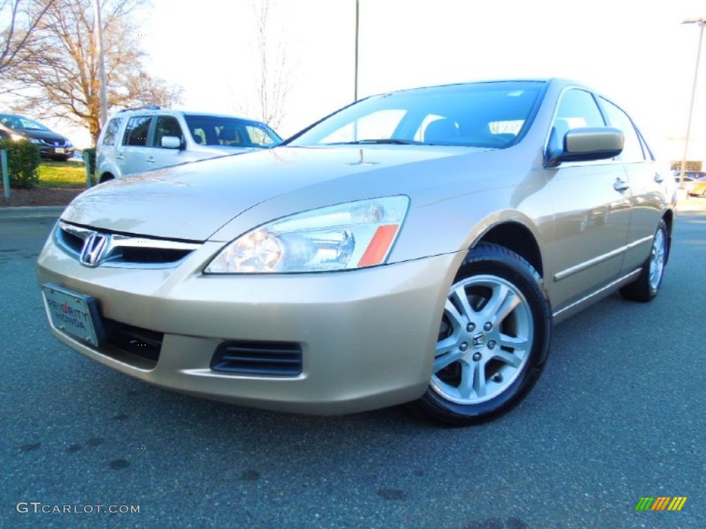 2006 Accord EX Sedan - Desert Mist Metallic / Ivory photo #1