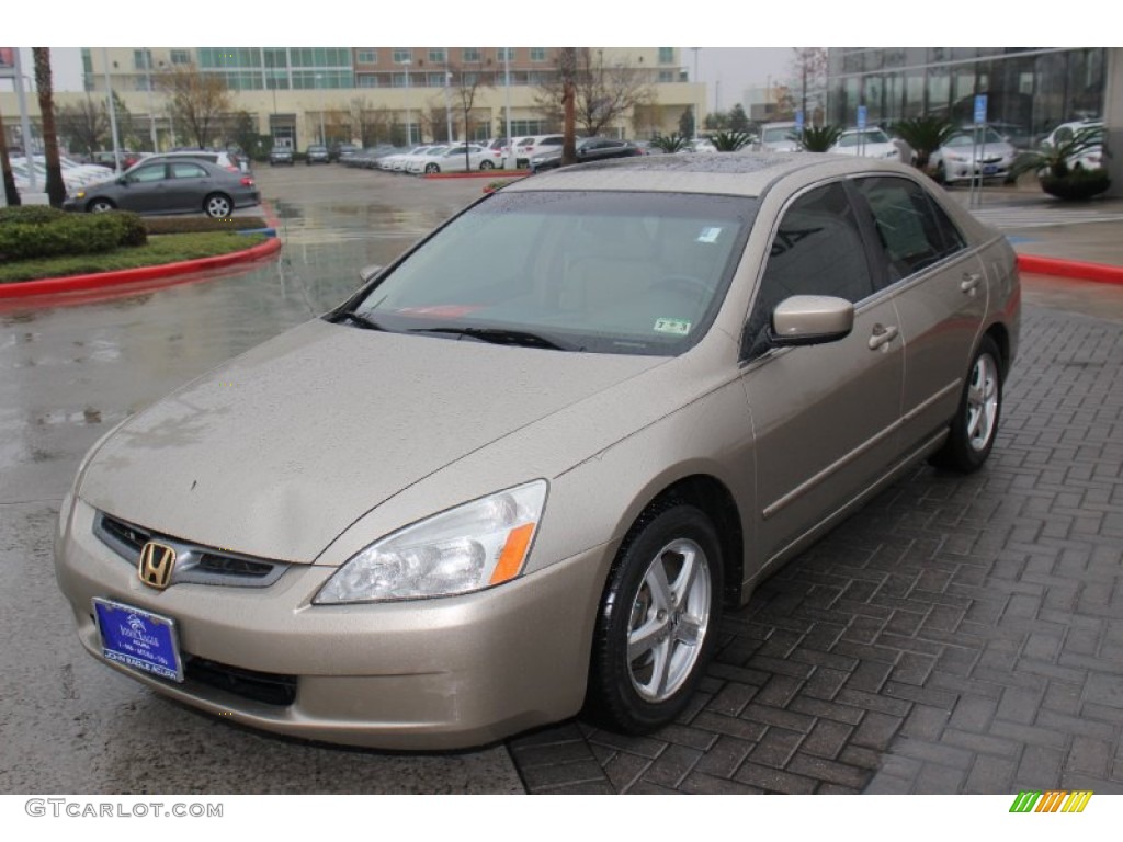 2003 Accord EX Sedan - Desert Mist Metallic / Ivory photo #3