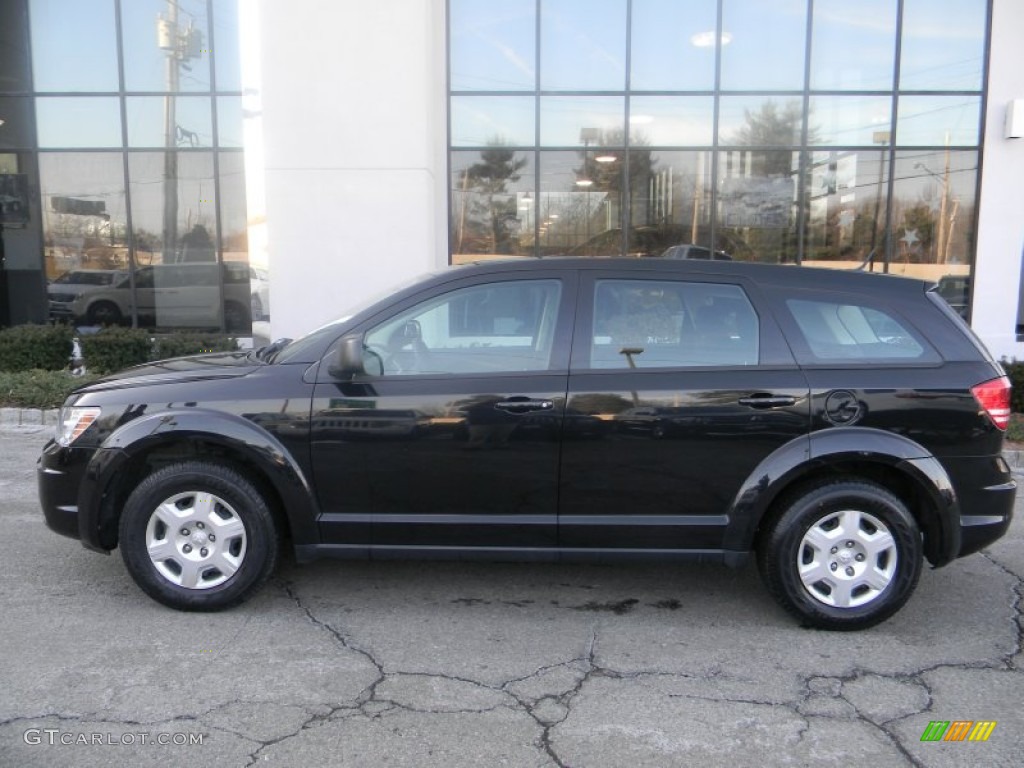 Brilliant Black Crystal Pearl 2010 Dodge Journey SE Exterior Photo #75665598