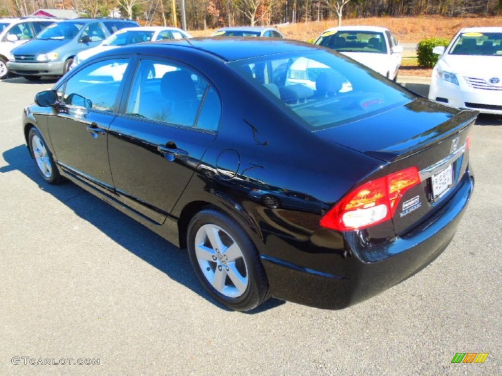 2010 Civic LX-S Sedan - Crystal Black Pearl / Black photo #4