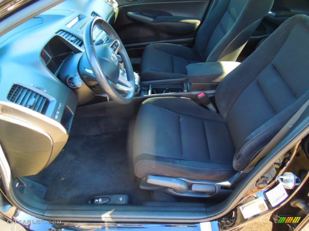 2010 Civic LX-S Sedan - Crystal Black Pearl / Black photo #9