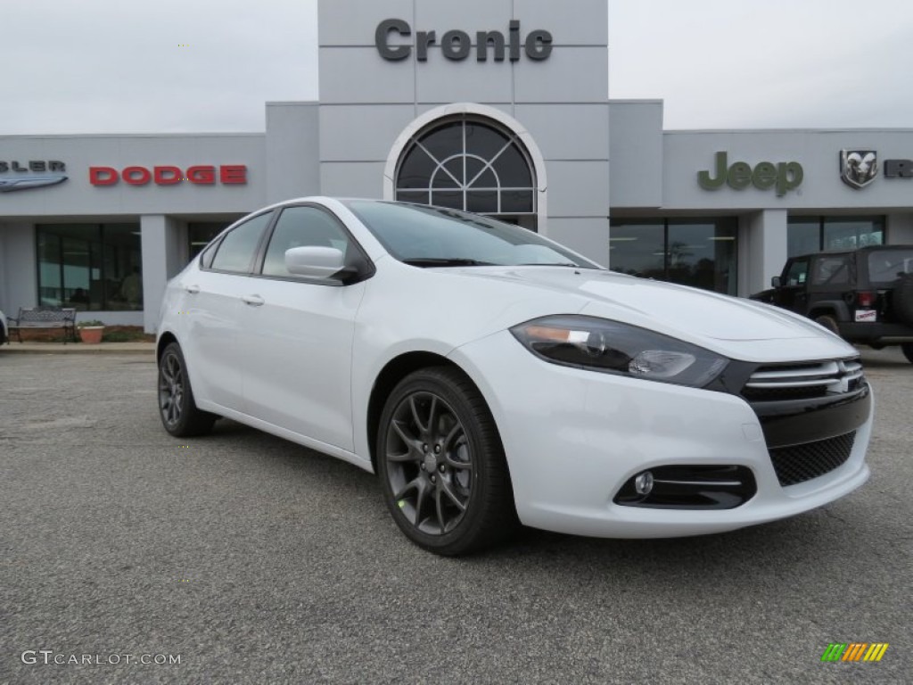 2013 Dart Rallye - Bright White / Black/Ruby Red photo #1