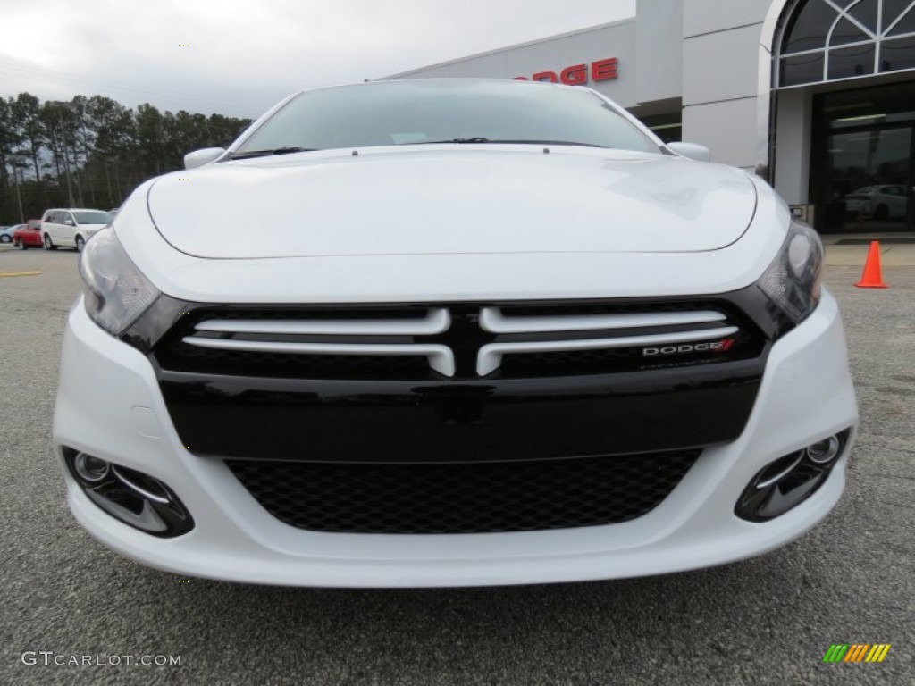 2013 Dart Rallye - Bright White / Black/Ruby Red photo #2