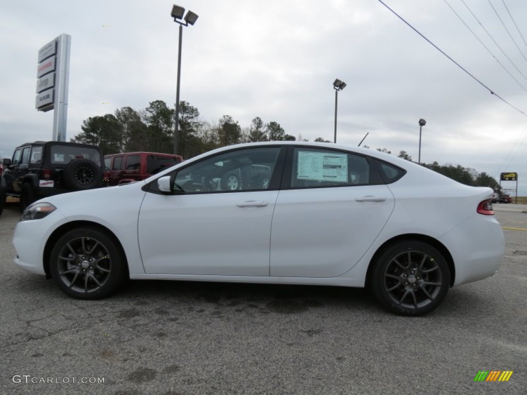 2013 Dart Rallye - Bright White / Black/Ruby Red photo #4