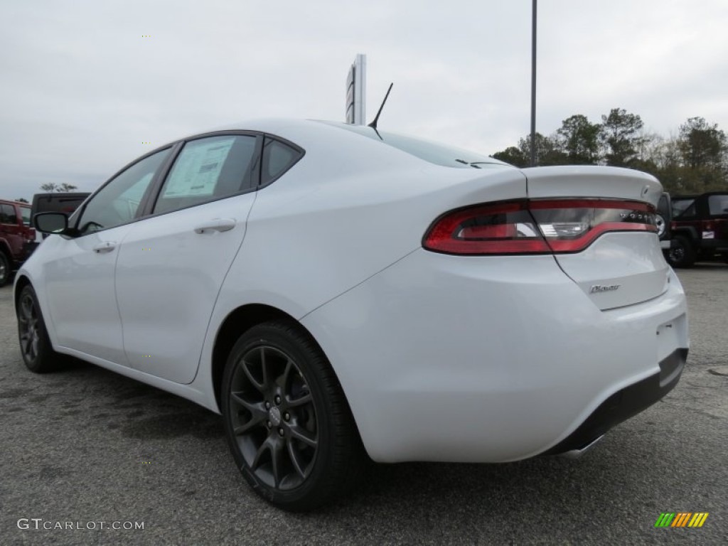 2013 Dart Rallye - Bright White / Black/Ruby Red photo #5