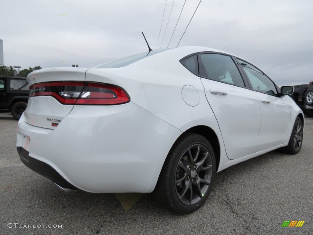 2013 Dart Rallye - Bright White / Black/Ruby Red photo #7