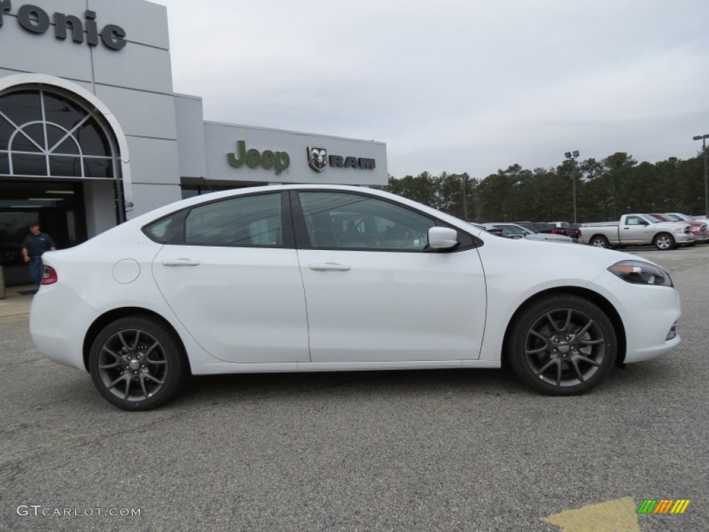 2013 Dart Rallye - Bright White / Black/Ruby Red photo #8