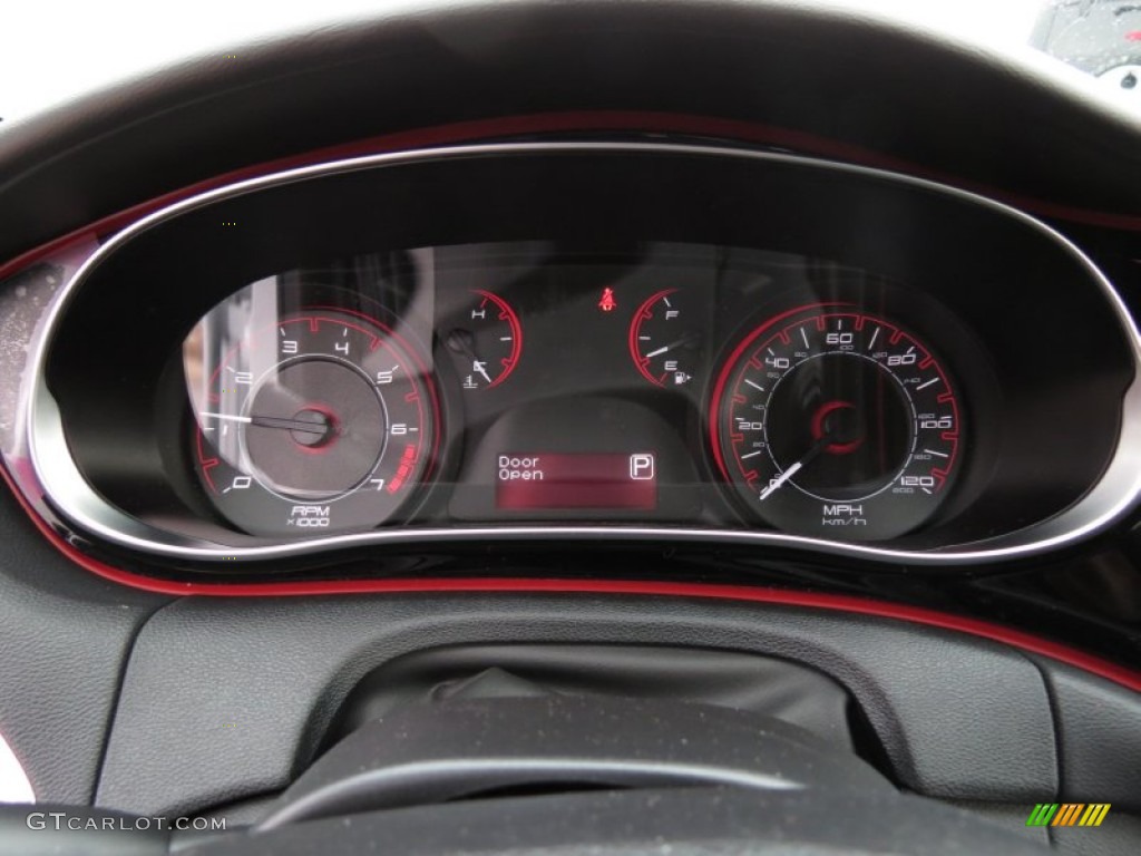2013 Dart Rallye - Bright White / Black/Ruby Red photo #17