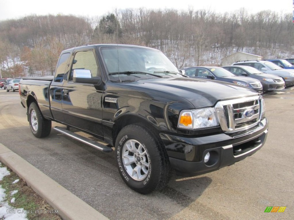 Black 2010 Ford Ranger XLT SuperCab 4x4 Exterior Photo #75667494