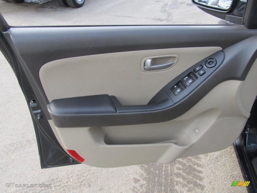 2008 Hyundai Elantra GLS Sedan Beige Door Panel Photo #75667605