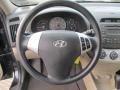 2008 Hyundai Elantra Beige Interior Steering Wheel Photo