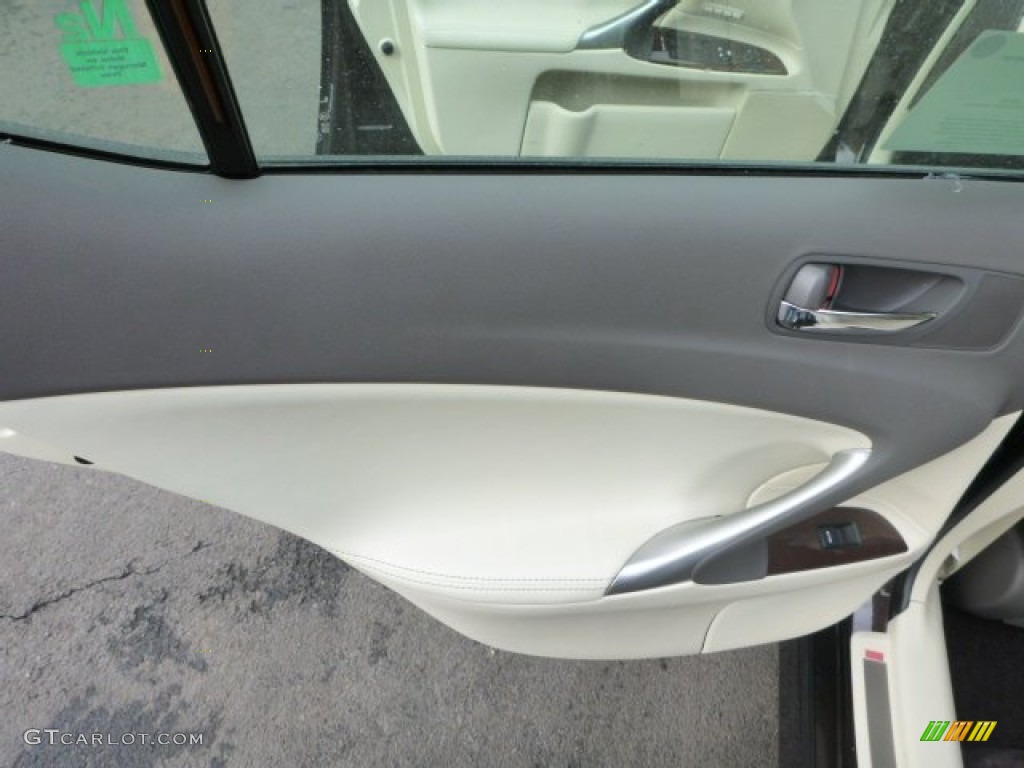 2013 Lexus IS 250 AWD Ecru Door Panel Photo #75668478