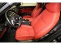 2010 BMW Z4 Coral Red Interior Front Seat Photo