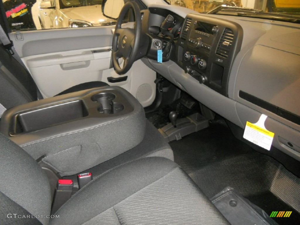 2013 Silverado 1500 Work Truck Regular Cab 4x4 - Graystone Metallic / Dark Titanium photo #3