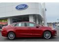 2013 Ruby Red Metallic Ford Fusion SE 2.0 EcoBoost  photo #2