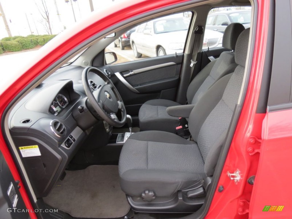 Charcoal Interior 2009 Chevrolet Aveo LT Sedan Photo #75672387