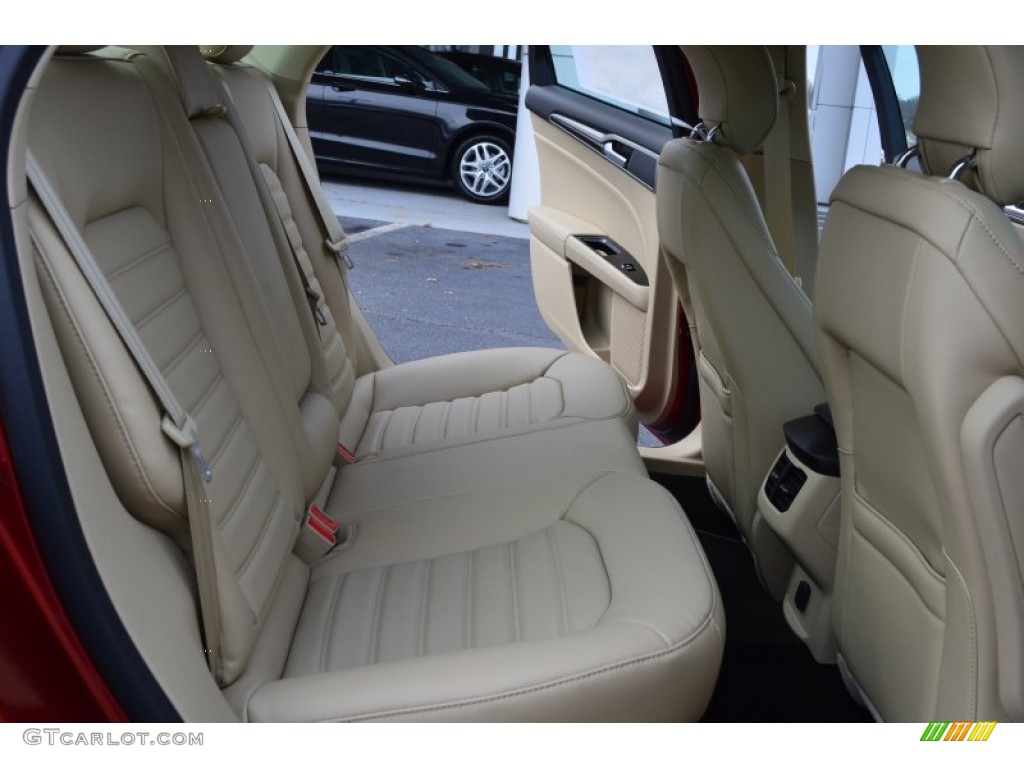 2013 Ford Fusion SE 2.0 EcoBoost Rear Seat Photo #75672570