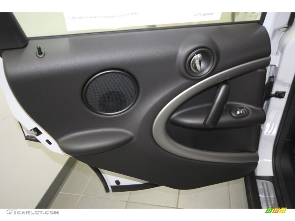 2013 Mini Cooper Countryman Carbon Black Door Panel Photo #75672738