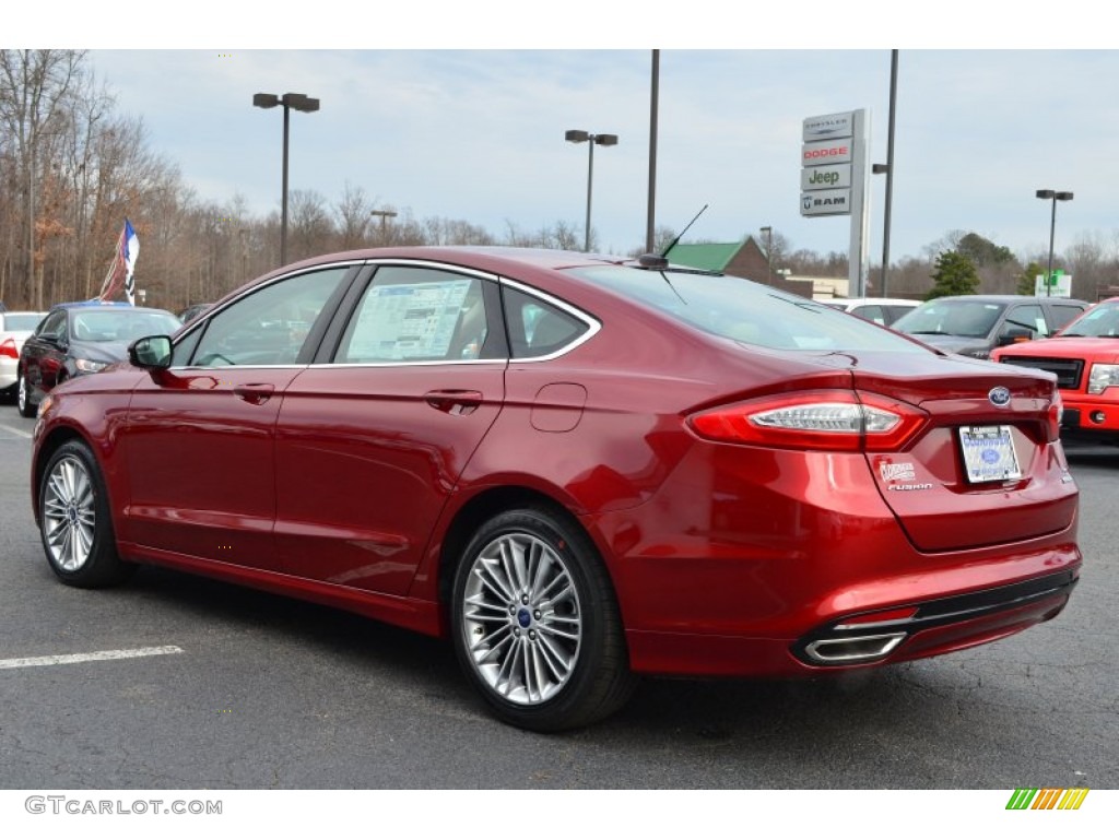 Ruby Red Metallic 2013 Ford Fusion SE 2.0 EcoBoost Exterior Photo #75673160
