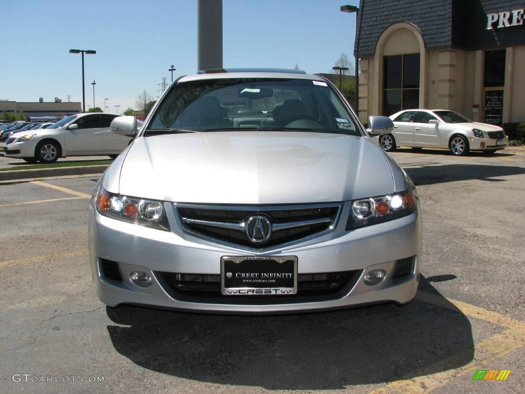 2006 TSX Sedan - Alabaster Silver Metallic / Quartz Gray photo #2