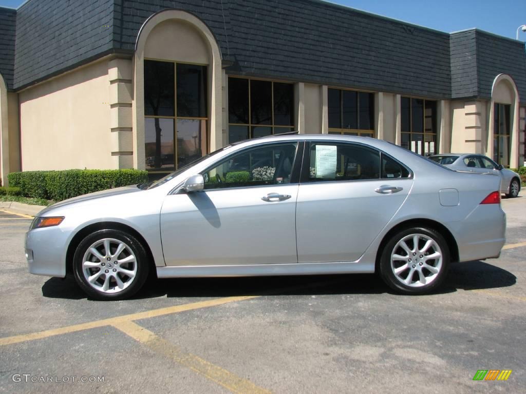 2006 TSX Sedan - Alabaster Silver Metallic / Quartz Gray photo #4