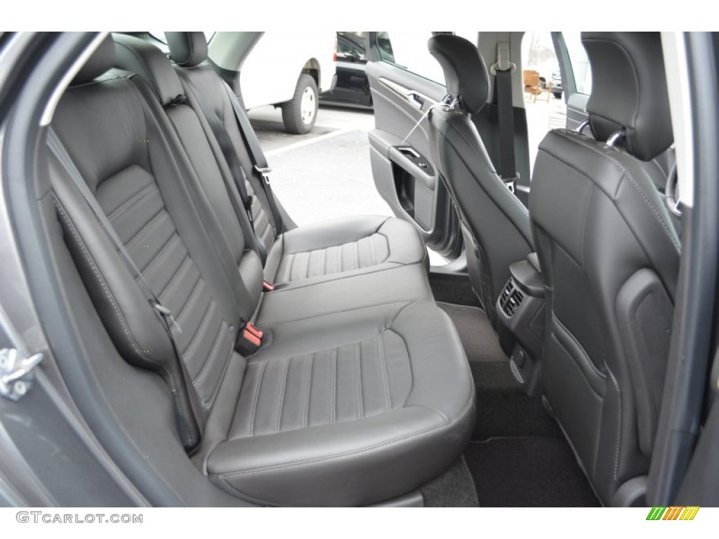 2013 Ford Fusion SE 2.0 EcoBoost Rear Seat Photo #75673430