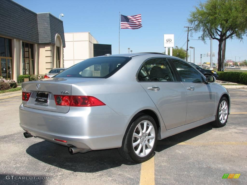 2006 TSX Sedan - Alabaster Silver Metallic / Quartz Gray photo #6