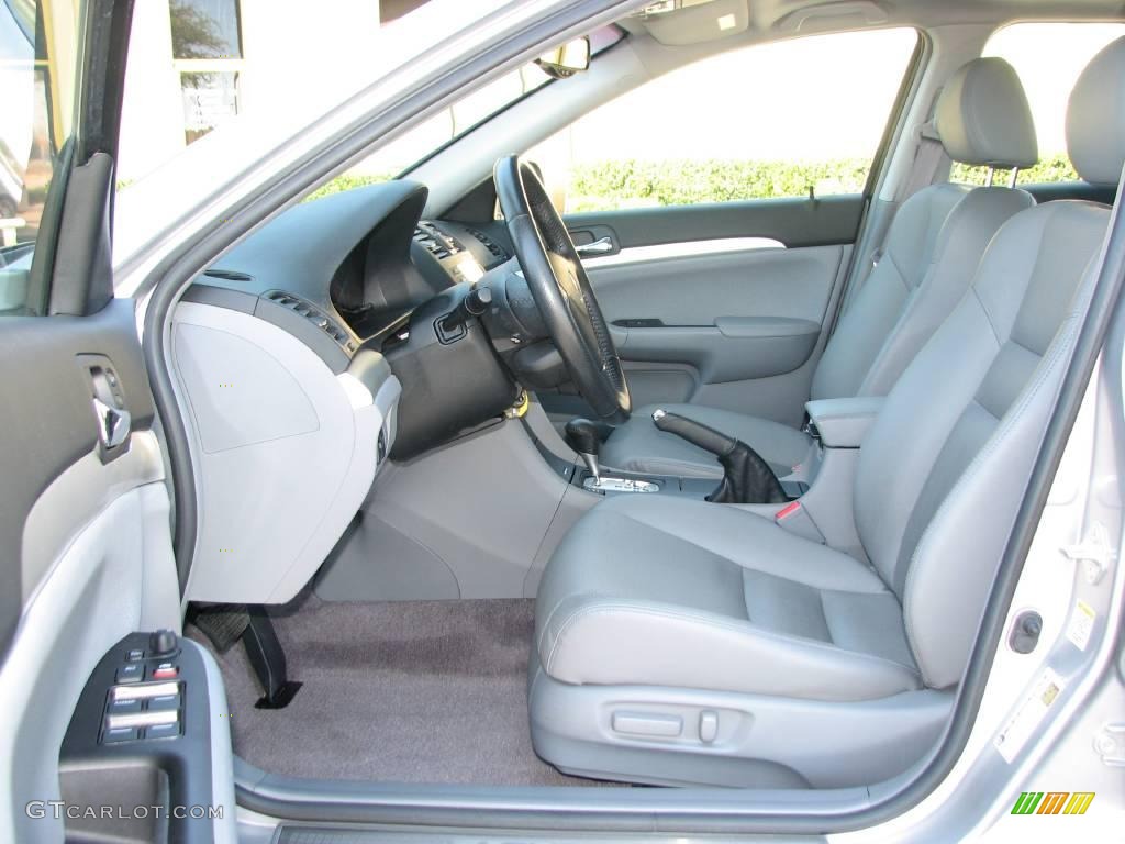 2006 TSX Sedan - Alabaster Silver Metallic / Quartz Gray photo #8
